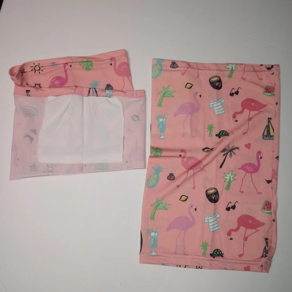 Girls 2pk Neck Gaiter Bandanas Face Mask S…